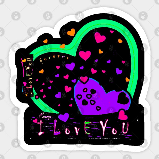 I LOVE YOU FULL FUCH Sticker by ACUANDYC